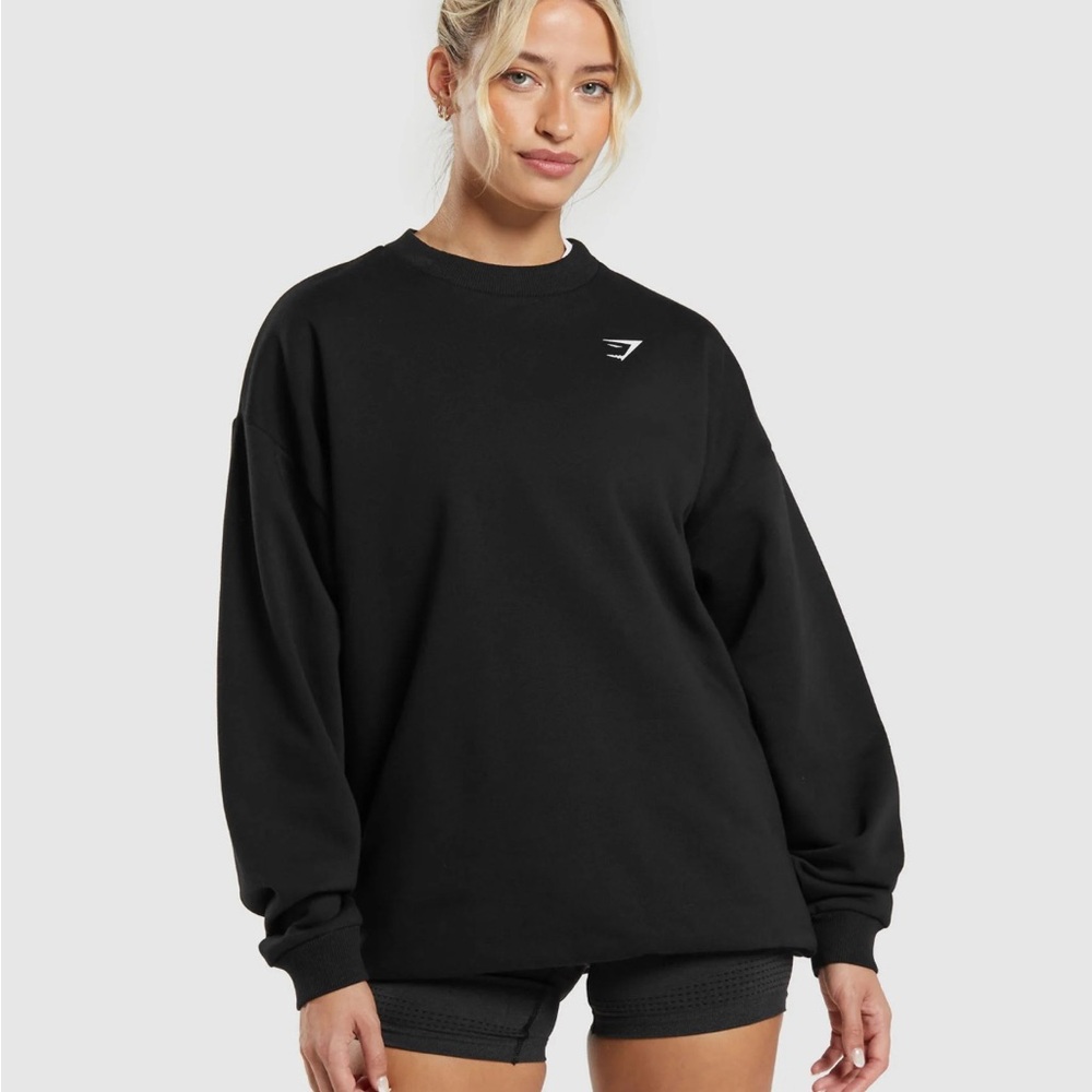 Gymshark Black Oversized Long Sleeve Hoodie